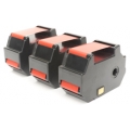 Optimail 25 / 30 / 35 FP Compatible Microchipped Red Francotyp Postalia Franking Ribbon Cartridge - 3 Pack
